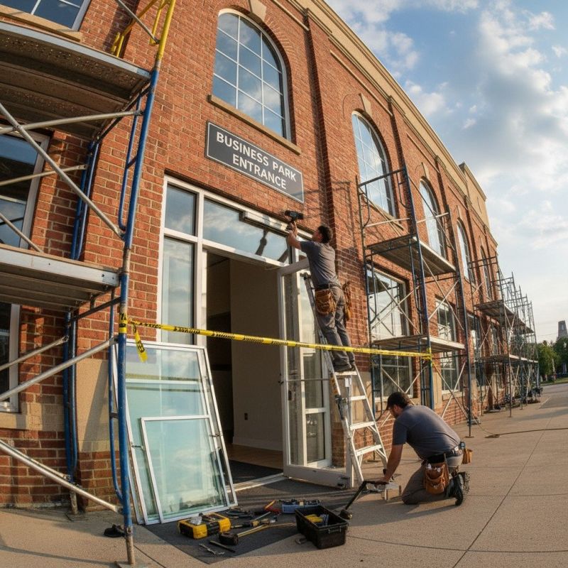 Storefront Door Repair detail